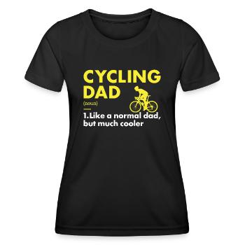 Sport Dad Cycling - Women's Functional T-Shirt - black - Front - AI Model Female 172 light (172cm)