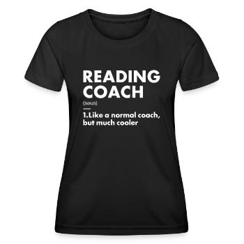Reader Coach Definition Reading - Women's Functional T-Shirt - black - Front - AI Model Female 172 light (172cm)