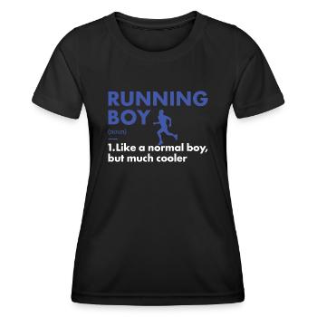 Sport Boy Running - Women's Functional T-Shirt - black - Front - AI Model Female 172 light (172cm)