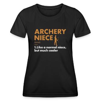 Sport Niece Archery - Women's Functional T-Shirt - black - Front - AI Model Female 172 light (172cm)