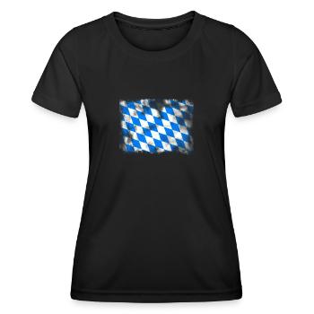 Bavière Bavaria - T-shirt sport Femme - noir - Devant - AI Model Female 172 light (172cm)