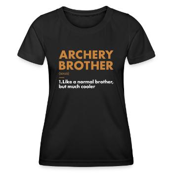 Sport Brother Archery - Women's Functional T-Shirt - black - Front - AI Model Female 172 light (172cm)