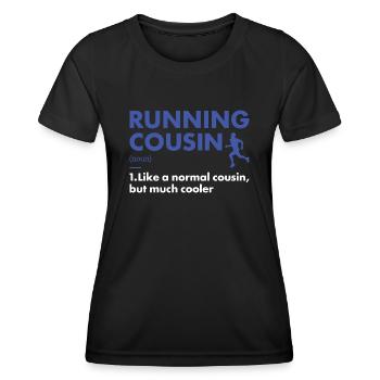 Sport Cousin Running - Women's Functional T-Shirt - black - Front - AI Model Female 172 light (172cm)