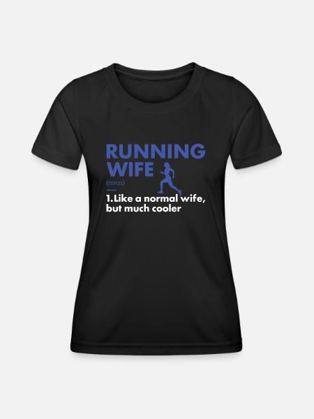 Sport Femme En Course À Pied - T-shirt sport Femme - noir