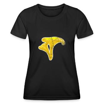 Pfifferling Waldpilz Pfifferlinge Speisepilz - Frauen Funktions-T-Shirt - Schwarz - Vorne - AI Model Female 172 light (172cm)