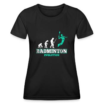 Joueur de badminton - T-shirt sport Femme - noir - Devant - AI Model Female 172 light (172cm)