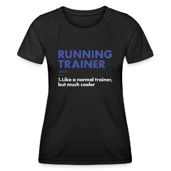 Sport Trainer Running - Women's Functional T-Shirt - black - Front - AI Model Female 172 light (172cm)