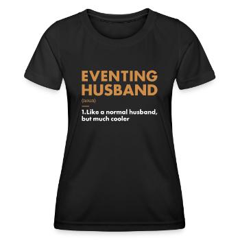 Rider Husband Definition Eventing - Women's Functional T-Shirt - black - Front - AI Model Female 172 light (172cm)