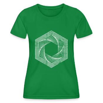 Dans le vide - T-shirt sport Femme - vert - Devant - AI Model Female 172 dark (172cm)