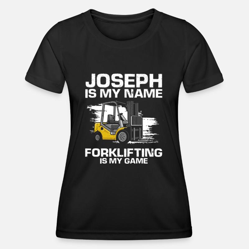 Warehouse drivers and warehouse workers for forklifts - Women's Functional T-Shirt - black