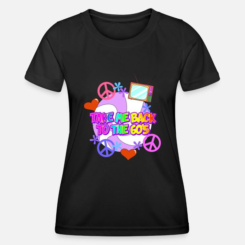 Take me back to the 60s - Women's Functional T-Shirt - black