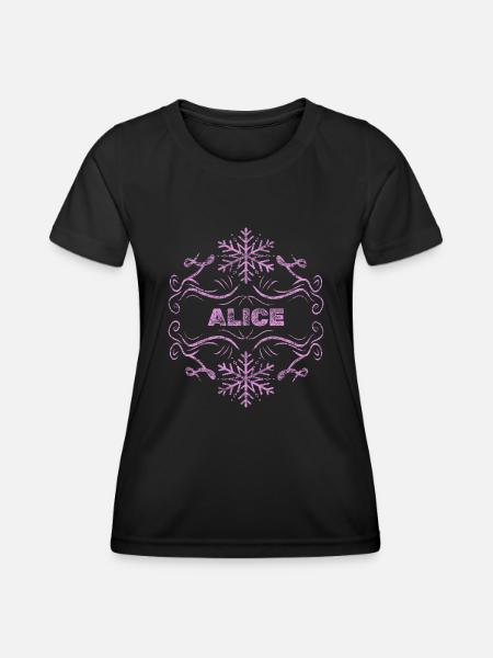Alice come moglie - Maglietta sportiva per donna - nero