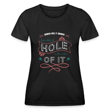present idea statement art spaceship awesome - Frauen Funktions-T-Shirt - Schwarz - Vorne - AI Model Female 172 light (172cm)