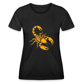 Skorpion - Frauen Funktions-T-Shirt - Schwarz - Vorne - AI Model Female 172 light (172cm)