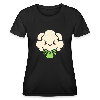 Chou-fleur - T-shirt sport Femme - noir - Devant - AI Model Female 172 light (172cm)