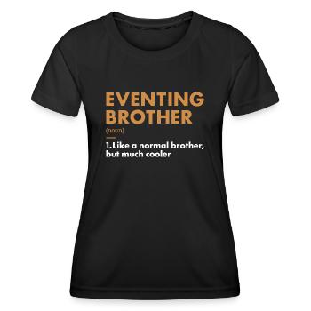 Rider Brother Definition Eventing - Women's Functional T-Shirt - black - Front - AI Model Female 172 light (172cm)
