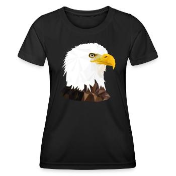 ADLER/ POLYGON - Frauen Funktions-T-Shirt - Schwarz - Vorne - AI Model Female 172 light (172cm)
