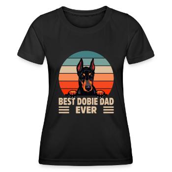 Dobermann Geschenk Für Hundebesitzer Hunde - Frauen Funktions-T-Shirt - Schwarz - Vorne - AI Model Female 172 light (172cm)