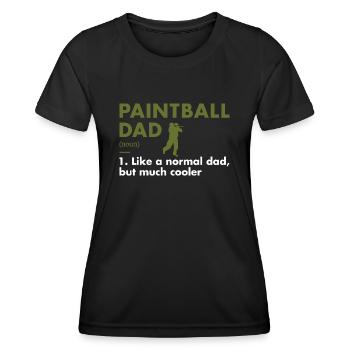 Sport Dad Definition Paintball - Women's Functional T-Shirt - black - Front - AI Model Female 172 light (172cm)