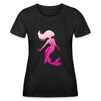 Mermaid - Women's Functional T-Shirt - black - Front - AI Model Female 172 light (172cm)