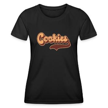 Baking Retro Cookie - Frauen Funktions-T-Shirt - Schwarz - Vorne - AI Model Female 172 light (172cm)