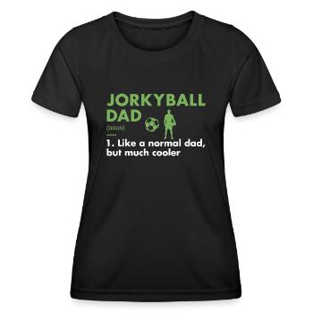 Sport Dad Definition Jorkyball - Women's Functional T-Shirt - black - Front - AI Model Female 172 light (172cm)