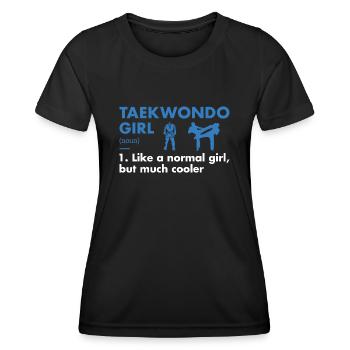Sport Girl Definition Taekwondo - Women's Functional T-Shirt - black - Front - AI Model Female 172 light (172cm)
