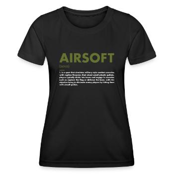 Sport Definition Airsoft - Women's Functional T-Shirt - black - Front - AI Model Female 172 light (172cm)