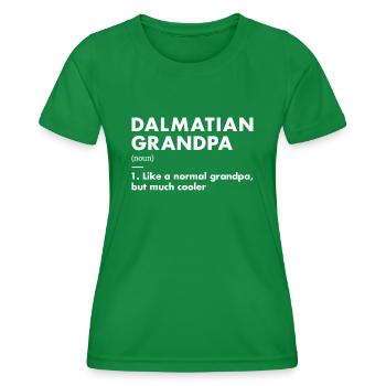 Dalmatian Grandpa Definition - Frauen Funktions-T-Shirt - Kelly Green - Vorne - AI Model Female 172 dark (172cm)