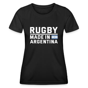 Rugby Made From Argentina Rugby - Women's Functional T-Shirt - black - Front - AI Model Female 172 light (172cm)
