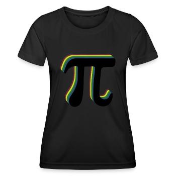 Math Pi symbole Pi - T-shirt sport Femme - noir - Devant - AI Model Female 172 light (172cm)