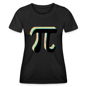 Math Pi symbole Pi - T-shirt sport Femme - noir - Devant - AI Model Female 172 light (172cm)