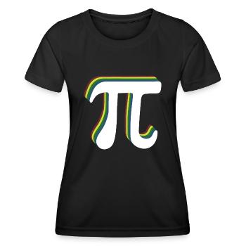 Math Pi symbole Pi - T-shirt sport Femme - noir - Devant - AI Model Female 172 light (172cm)