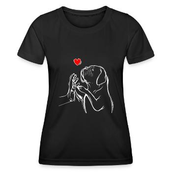 Dogue de Bordeaux Dogue Chiens - T-shirt sport Femme - noir - Devant - AI Model Female 172 light (172cm)