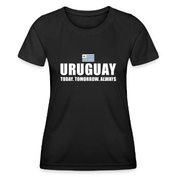 Uruguay Today Tomorrow Always Uruguay Rugby - Frauen Funktions-T-Shirt - Schwarz - Vorne - AI Model Female 172 light (172cm)