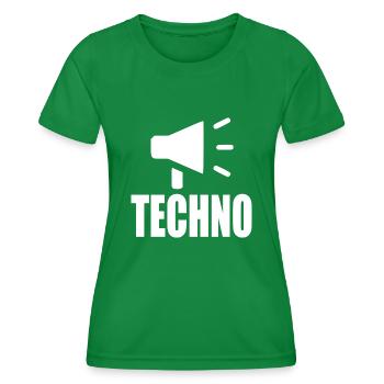 Techno - Frauen Funktions-T-Shirt - Kelly Green - Vorne - AI Model Female 172 dark (172cm)