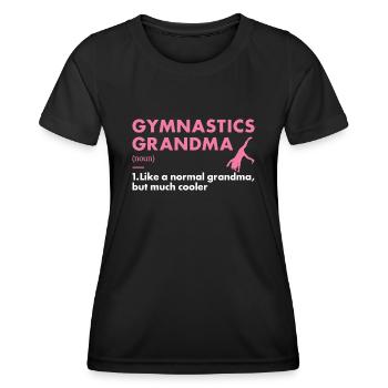 Sport Grandma Gymnastics - Women's Functional T-Shirt - black - Front - AI Model Female 172 light (172cm)