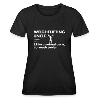 Sport Uncle Definition Weightlifting - Frauen Funktions-T-Shirt - Schwarz - Vorne - AI Model Female 172 light (172cm)