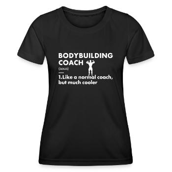 Sport Coach Definition Bodybuilding - Women's Functional T-Shirt - black - Front - AI Model Female 172 light (172cm)