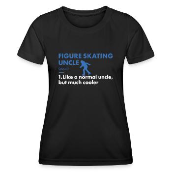 Sport Uncle Figure Skating - Women's Functional T-Shirt - black - Front - AI Model Female 172 light (172cm)