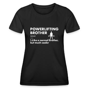 Sport Brother Powerlifting - Women's Functional T-Shirt - black - Front - AI Model Female 172 light (172cm)