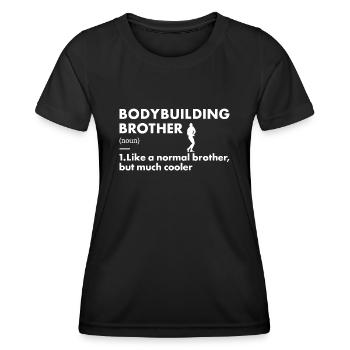 Sport Brother Definition Bodybuilding - Women's Functional T-Shirt - black - Front - AI Model Female 172 light (172cm)