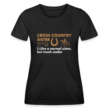 Rider Sister Definition Cross Country - Women's Functional T-Shirt - black - Front - AI Model Female 172 light (172cm)