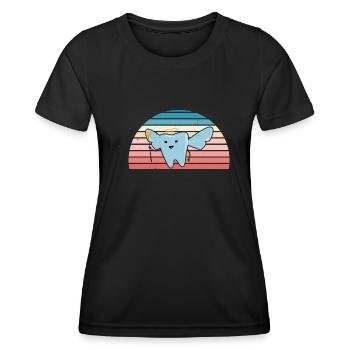 Hygienist Retro Sunset Dental Assistant - Frauen Funktions-T-Shirt - Schwarz - Vorne - AI Model Female 172 light (172cm)