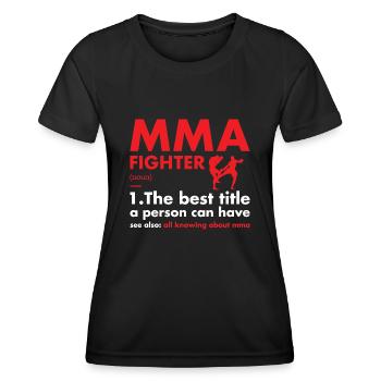 Sport Fighter Definition MMA - Frauen Funktions-T-Shirt - Schwarz - Vorne - AI Model Female 172 light (172cm)
