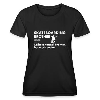 Sport Brother Skateboarding - Women's Functional T-Shirt - black - Front - AI Model Female 172 light (172cm)