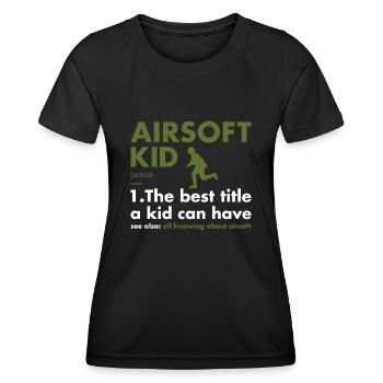 Sport Kid Definition Airsoft - Women's Functional T-Shirt - black - Front - AI Model Female 172 light (172cm)