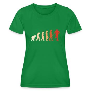 Sport Evolution Football - Women's Functional T-Shirt - kelly green - Front - AI Model Female 172 dark (172cm)