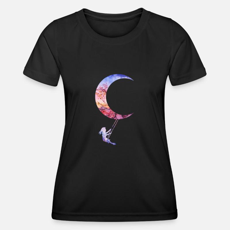 moon swing - Women's Functional T-Shirt - black