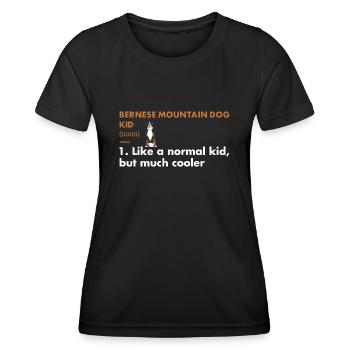 Bernese Mountain Dog Kid Definition - Women's Functional T-Shirt - black - Front - AI Model Female 172 light (172cm)